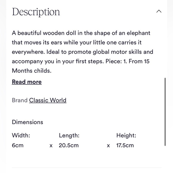 Pull Elephant Wooden Toy by Classic World NIB plus Ogobolli - Picture 4 of 11